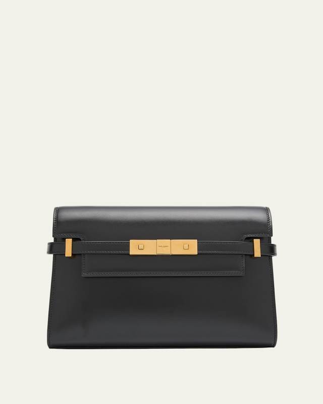 Manhattan Small Shoulder Bag in Smooth Leather